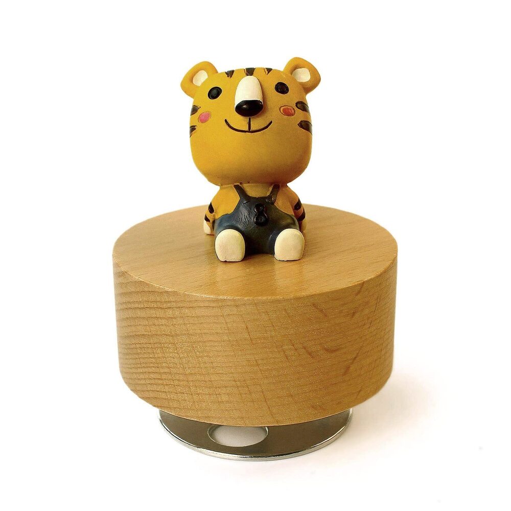 4475 Cute Little Animal Wooden Mechanical Music Box, You are My Sunshine